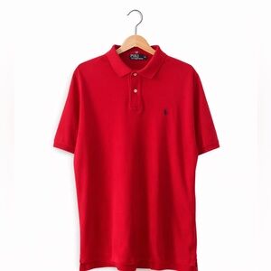 Polo Ralph Lauren Men's Red Polo Shirt XL Cotton Classic